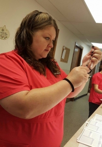 Robin Prepping Vaccines