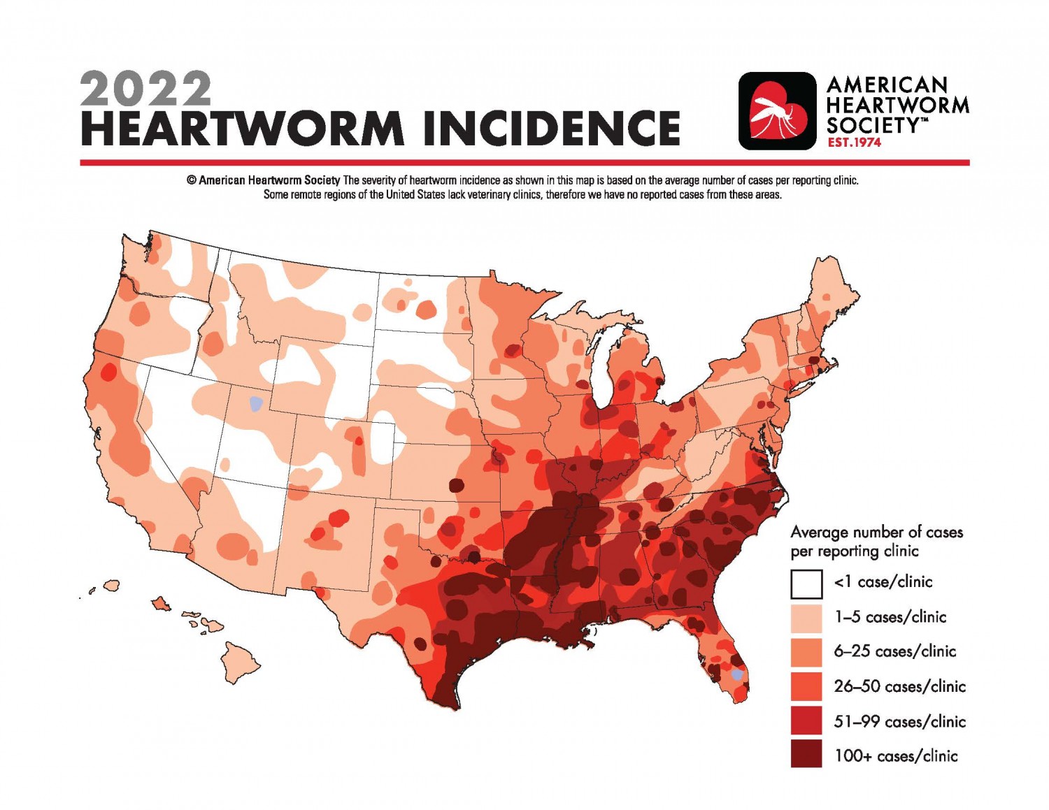 Heartworm Map 2024